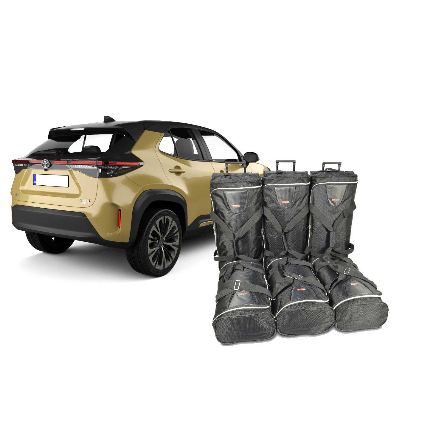 Car Bags T11501S TOYOTA Yaris Cross Bj- 20- Reisetaschen Set- Auf Ihr Auto massgeschneidert- Das Original