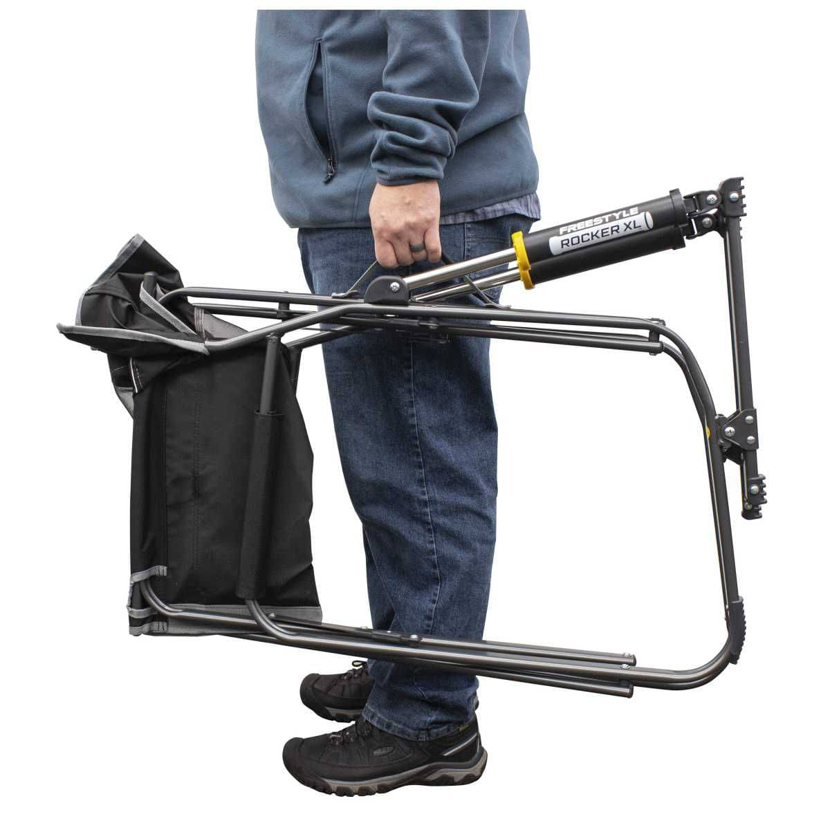 GCI faltbarer Schaukelstuhl Freestyle Rocker XL Black - 47010