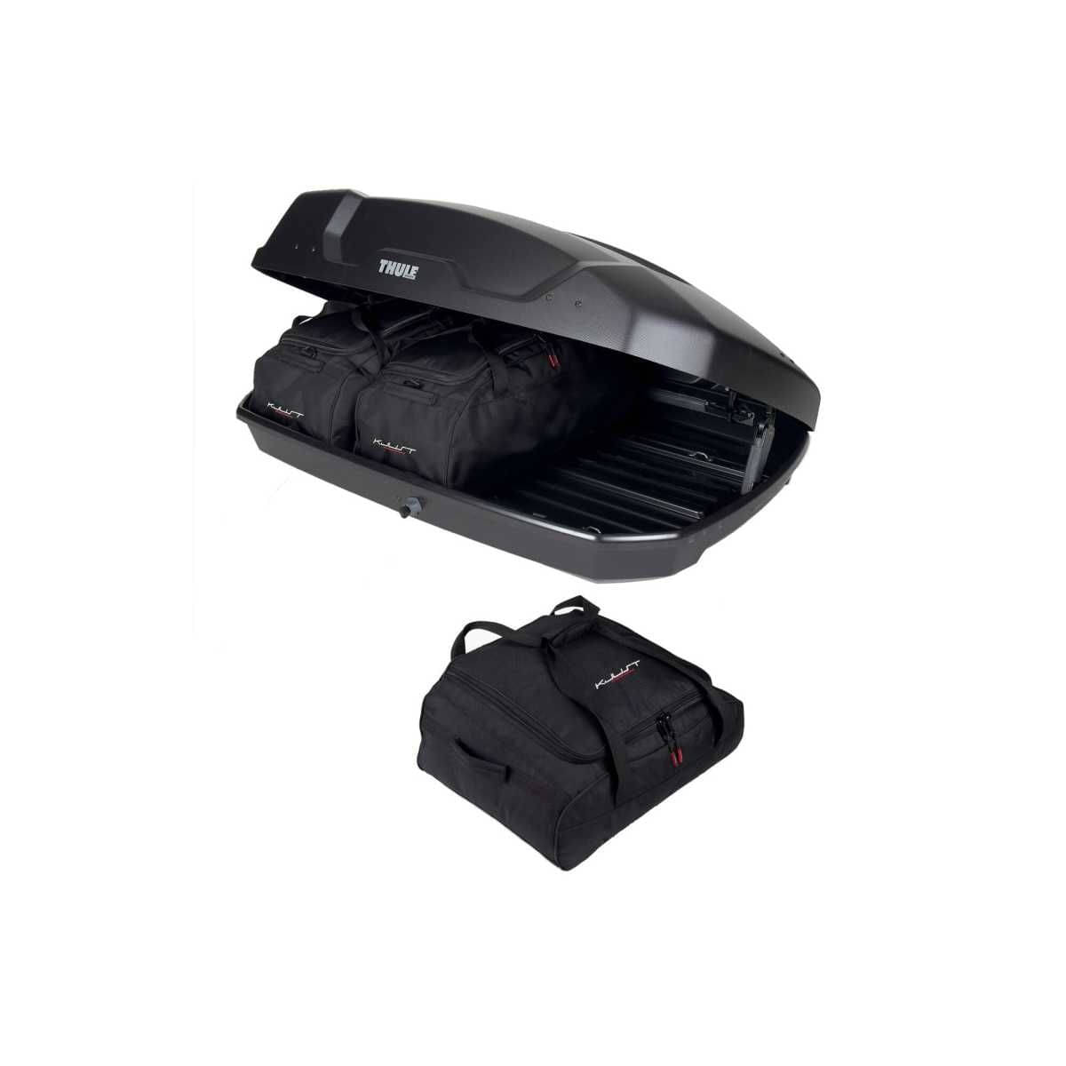 KJUST Dachboxen Taschen Set fuer Dachbox THULE FORCE XT S 3er-Set - 13149
