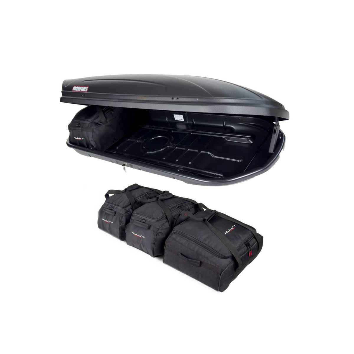 KJUST Dachboxen Taschen Set fuer Dachbox MENABO MARATHON 460 4er-Set - 13134