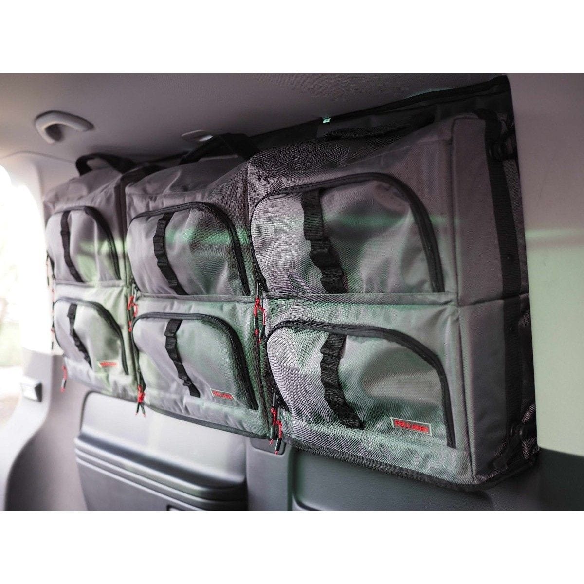 FELLEISEN Fenstertaschen fuer VW T5-T6-T6.1 Multivan-Caravelle langer Radstand