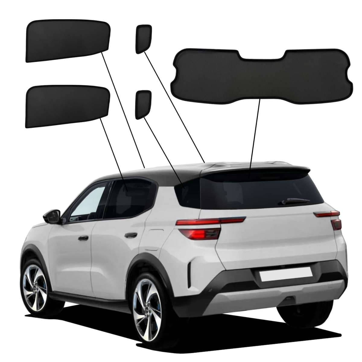 WINDESA SunClip Sonnenschutz & Sichtschutz Opel Frontera EV ab Bj. 2024 Set ABC WINDESA SunClip Sonnenschutz - Sichtschutz Opel Frontera EV ab Bj. 2024 Set ABC - sun-10380abc