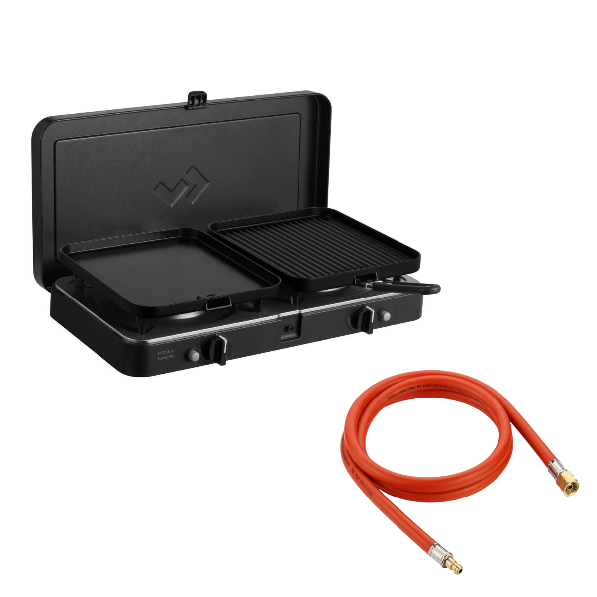 CADAC 2 Cook 3 Turbo FFD Deluxe 30mbar inkl. Schlauch Gas-Aussensteckdose 500 cm - 203F2C-20-EF 8526