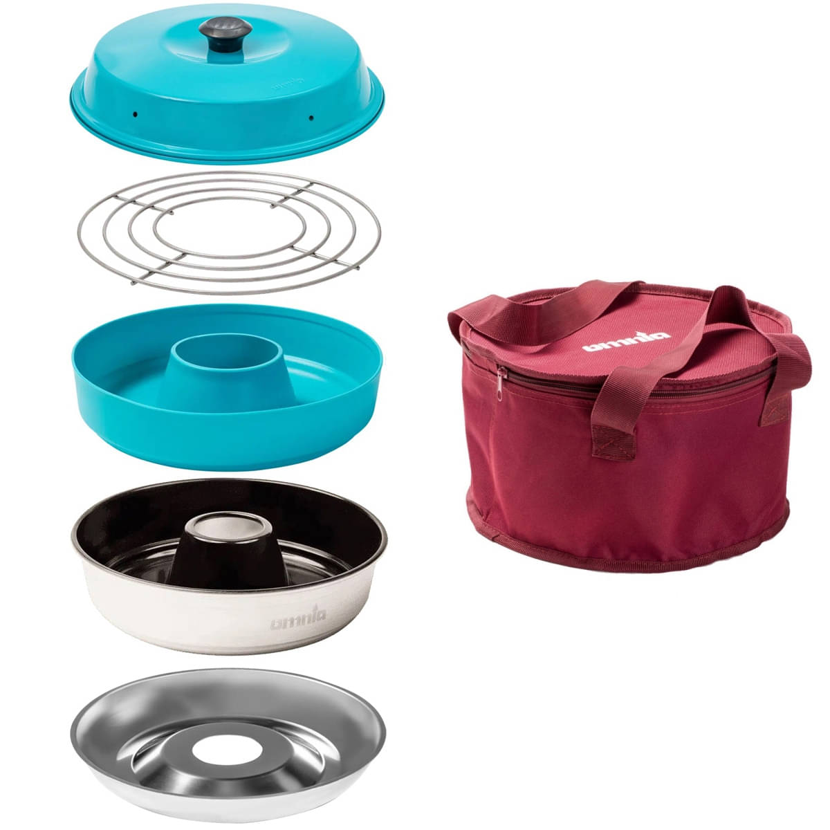 Omnia Backofen Set 4.0 tuerkis - Omnia Artikelnummern- 1030 1105 1511 1309 1104 1401