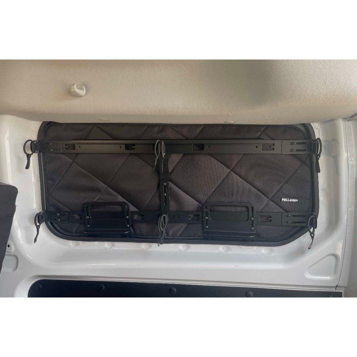 Fenstertaschen-Set FELLEISEN 2x Fenstertaschen fuer Ford Transit Custom L1- Beifahrerseite- Hellgrau- mit Thermomatte TST 0202 38