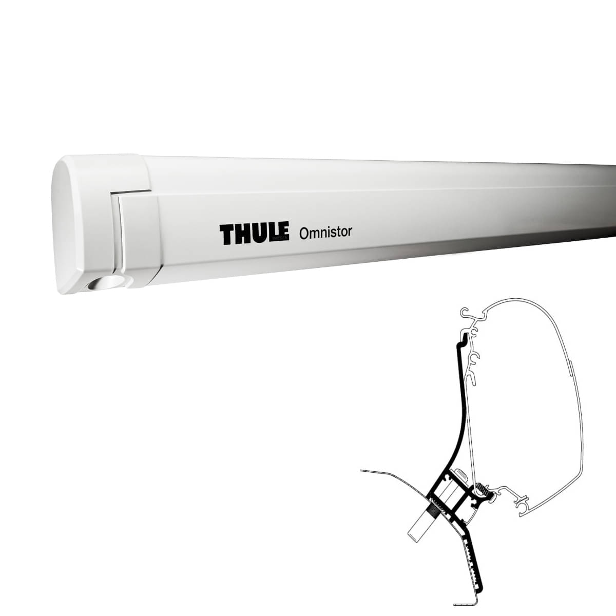 Thule Omnistor 5200 -3-52x2.50- - 301223 - Markise THULE Omnistor 5200 Mystic grau 350 cm Gehaeuse anthrazit