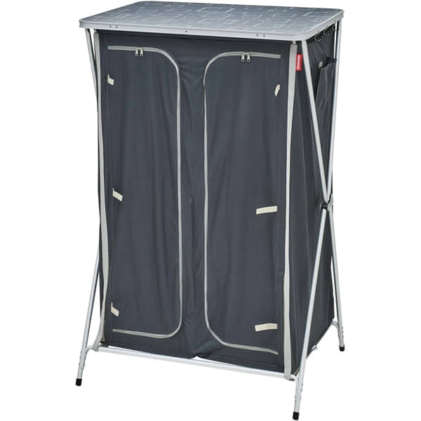 TRIGANO Faltschrank XXL- 140x90x67 cm- Grau-Schwarz - M-M047J66