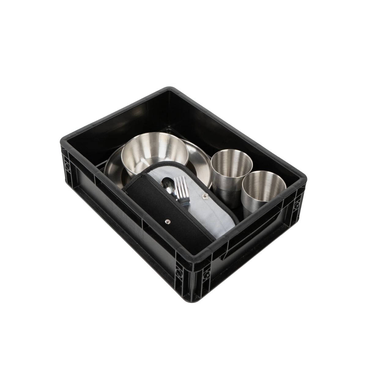 BOXIO - COOK UP Eurobox mit Geschirr und Besteck 28-tlg BOXIO - COOK UP Eurobox mit Geschirr und Besteck 28-tlg - BOX-COOK-UP-10