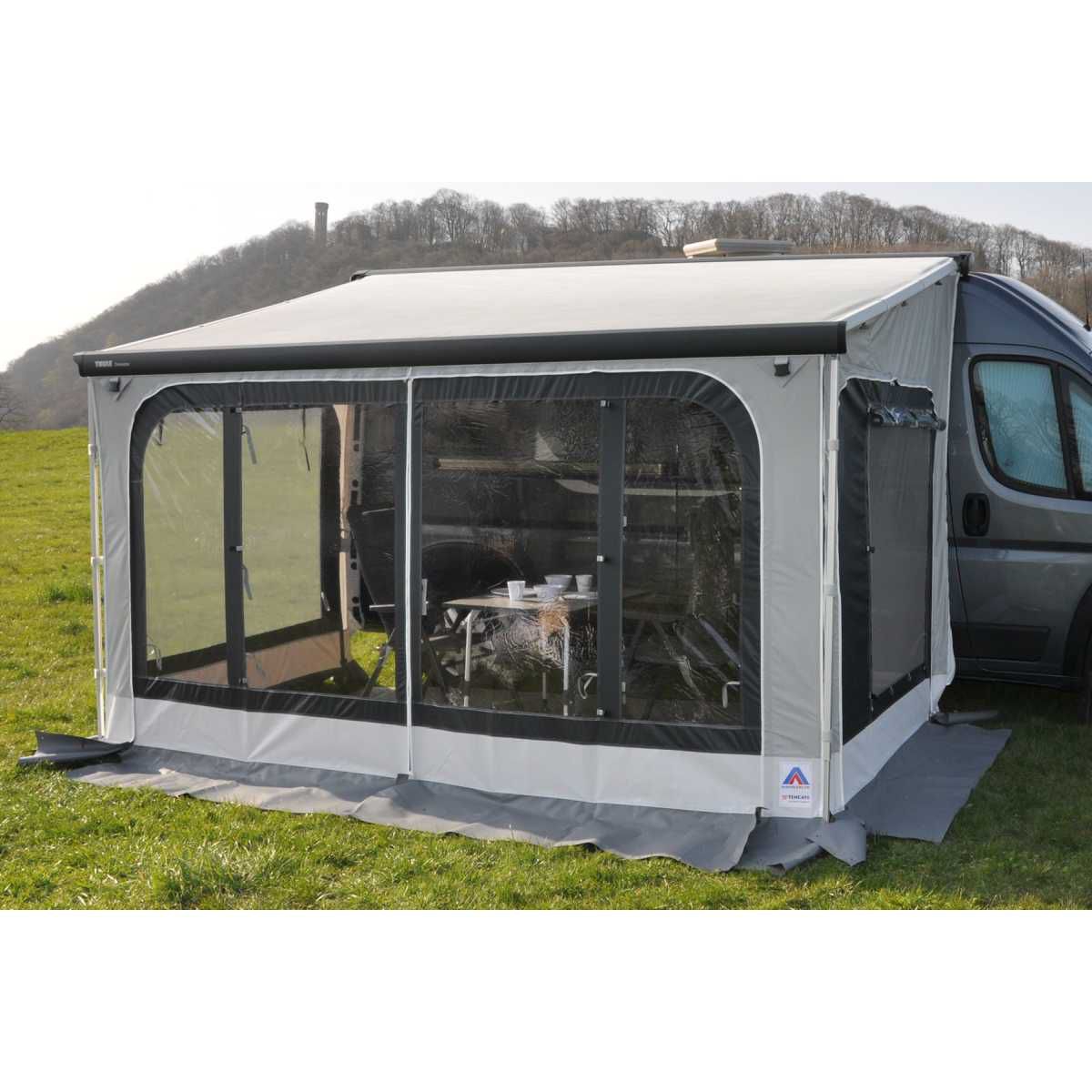 HAHN ZELTE Markisenvorzelt KORSIKA 2 fuer Thule 6002 Laenge 325 cm Ausfuehrung Kastenwagen H2