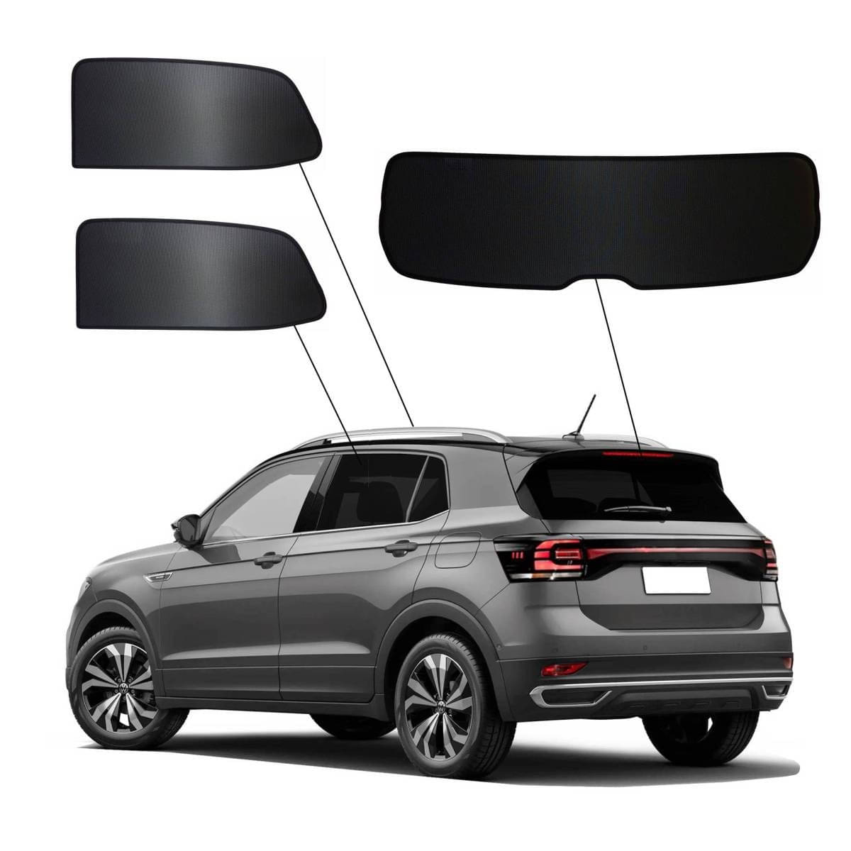 WINDESA SunClip Sonnenschutz & Sichtschutz VW T-Cross ab Bj. 2019 Set AC WINDESA SunClip Sonnenschutz - Sichtschutz VW T-Cross ab Bj. 2019 Set AC - sun-10349ac