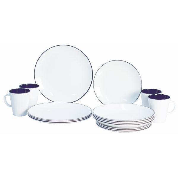 Melamin Set GIMEX Linea blau