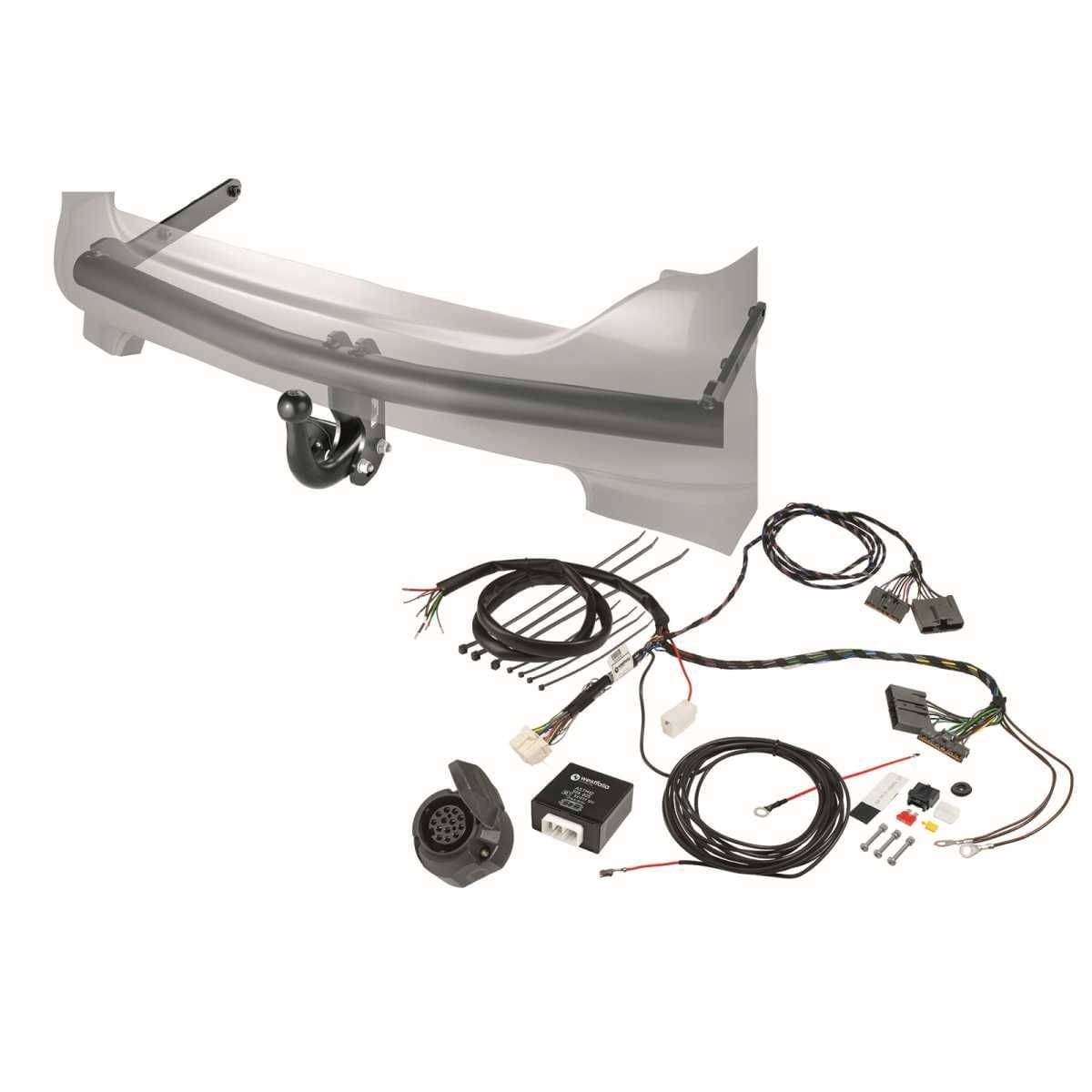 WESTFALIA Starre Anhängerkupplung Skoda Fabia Combi 01/15-09/21 Schrägh. 11/14-05/21 Set inkl E-Satz Westfalia Starre Anhaengerkupplung fuer Skoda Fabia III Combi -BJ 01-2015-09-2021- Skoda Fabia III Schraegheck -BJ 11-2014-05-2021- - im Set mit 13-pol. fahrzeugspezifischem Elektrosatz - 317113900113