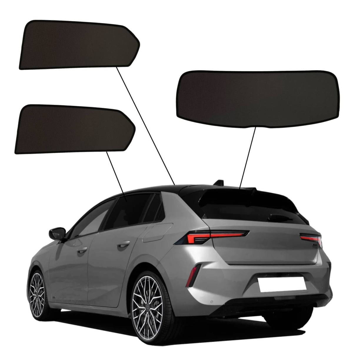 WINDESA SunClip Sonnenschutz - Sichtschutz Opel Astra ab Bj. 2022 Set AC - sun-10457ac