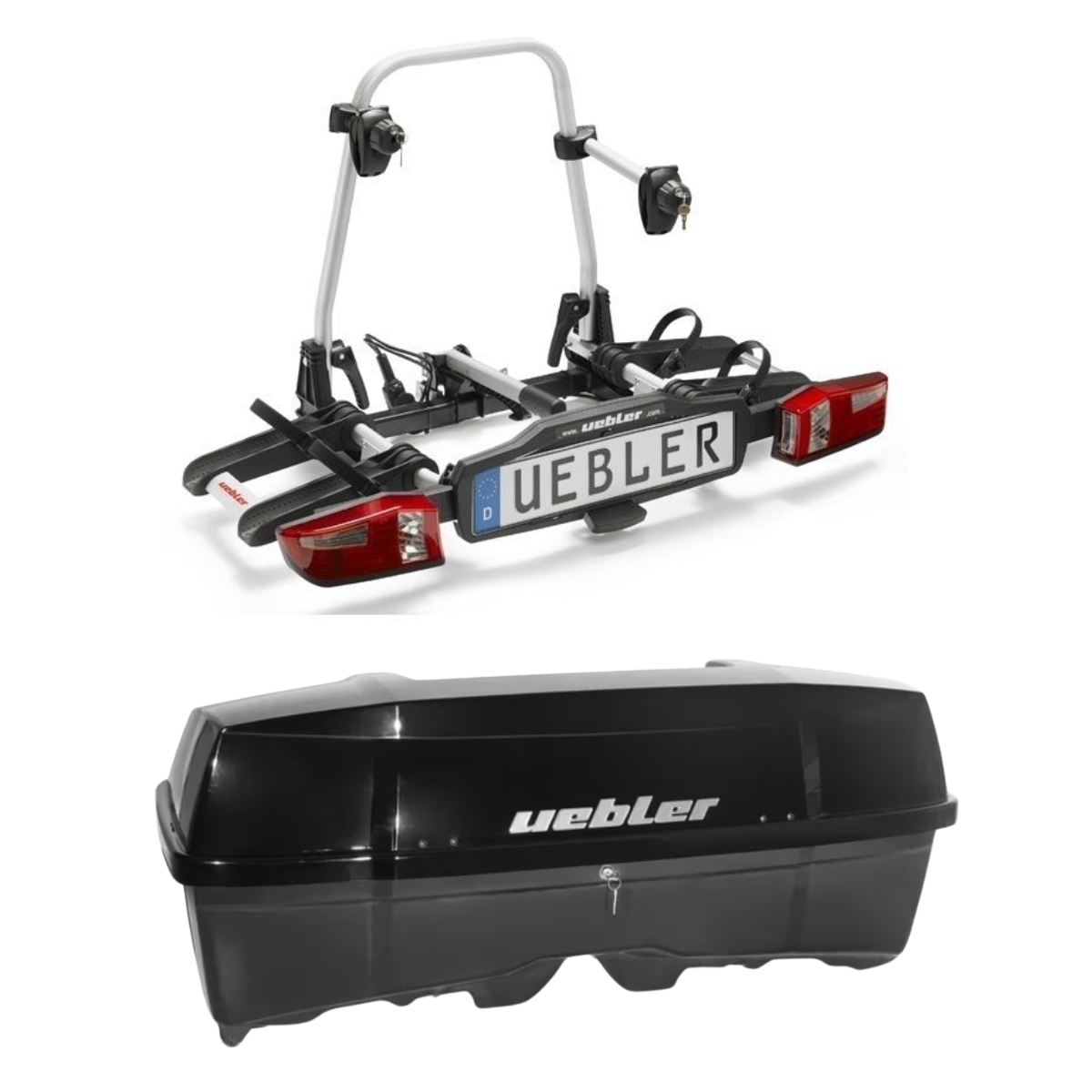 Set UEBLER X21 S Fahrradtraeger 15760 2 Raeder faltbar inkl. Heckbox - 15760 25080