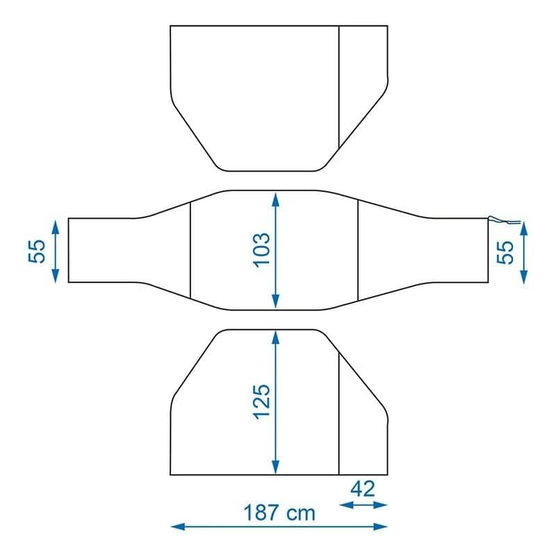 ProPlus Fahrradschutzhuelle XL fuer 2 Fahrraeder fuer Deichselmontage 330291