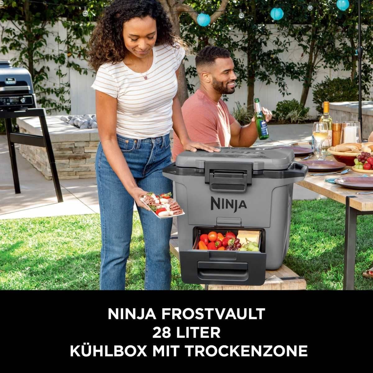 NINJA FrostVault 28L Kuehlbox mit Trockenzone- Schiefergrau - FB131EUGY