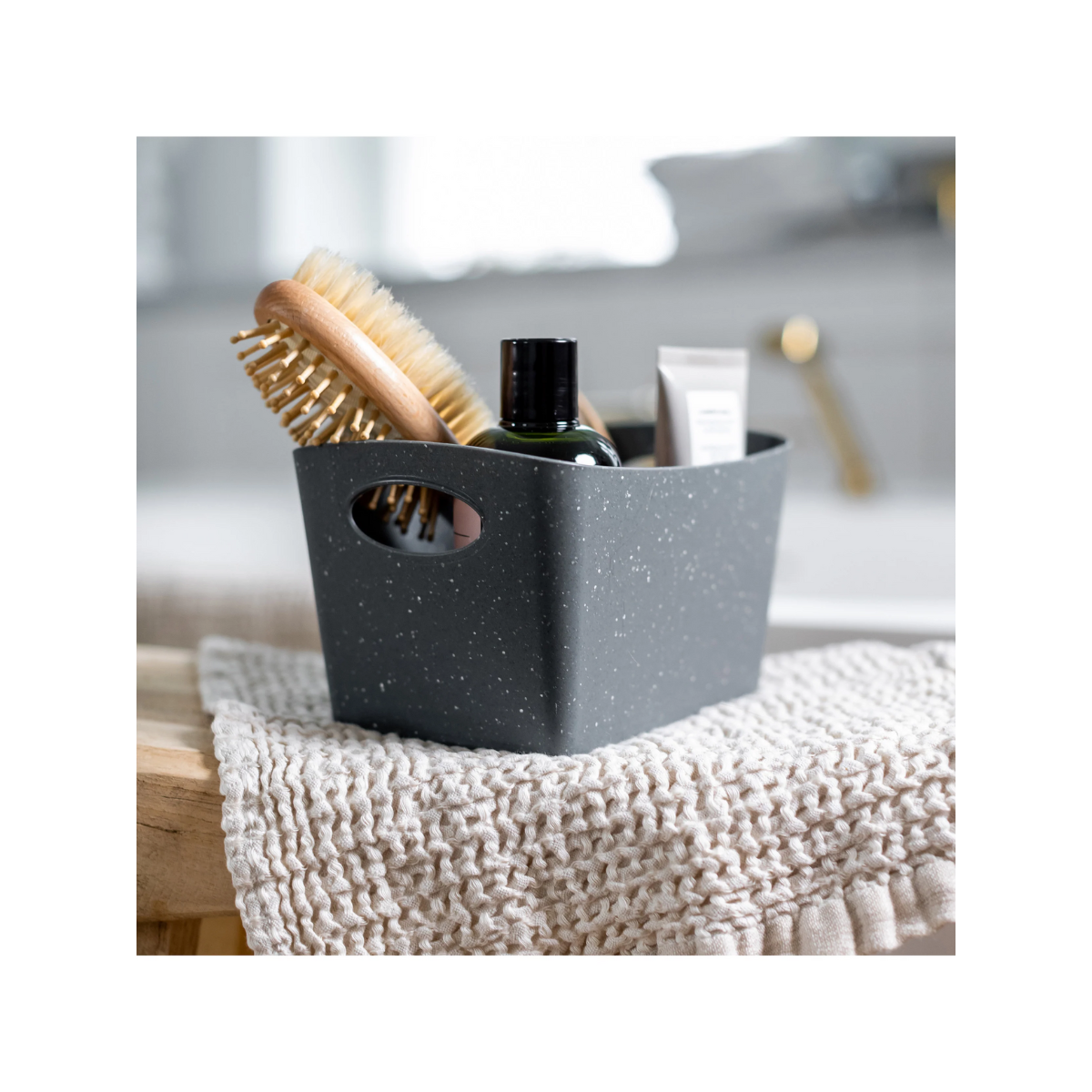 KOZIOL Aufbewahrungsbox BOXXX S recycled ash grey 1 L - 1405120