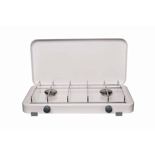 HPV RUMBA Zweiflamm-Gaskocher 50 mbar ohne Zuendsicherung