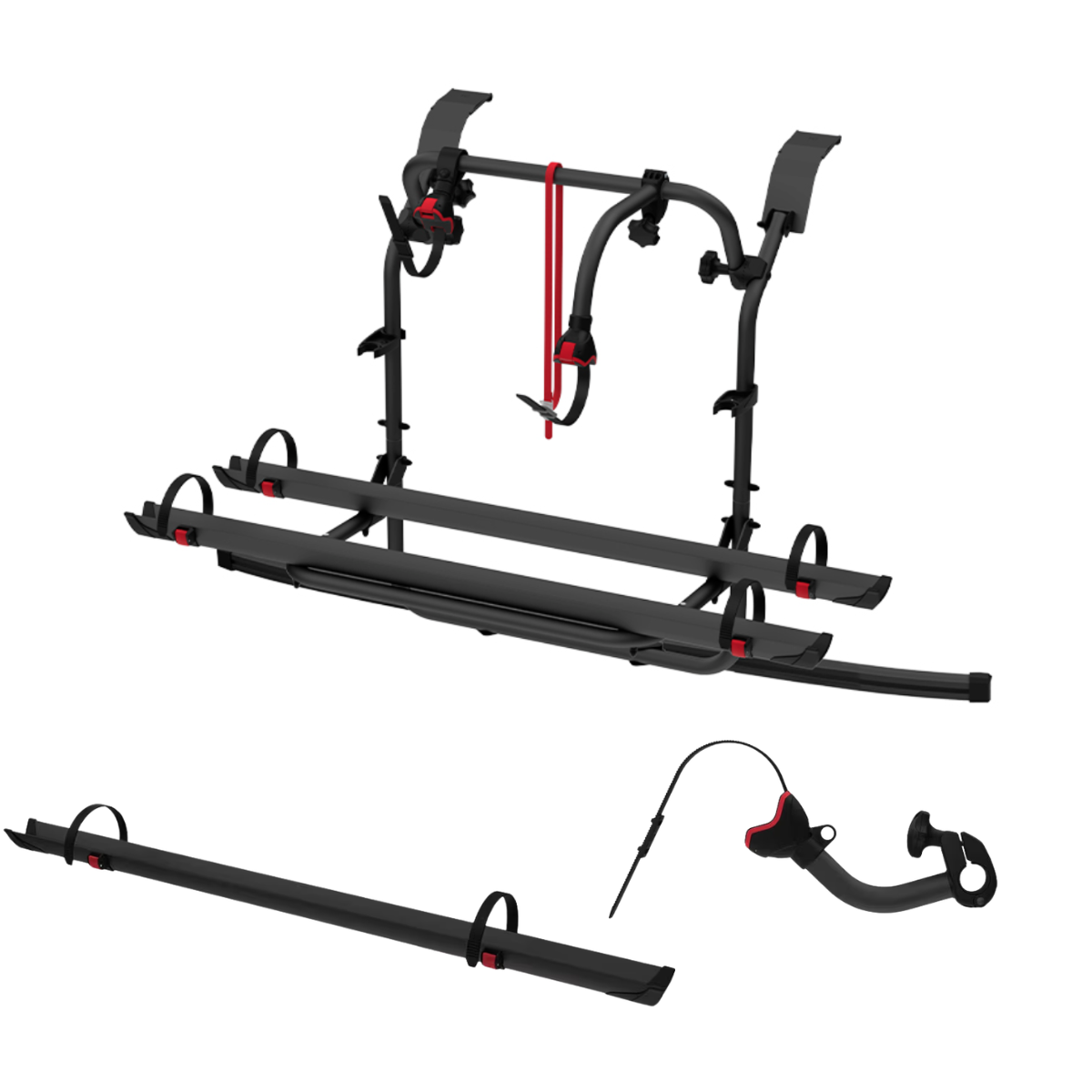 FIAMMA Carry Bike Ford Custom Nugget Deep Black schwarz Fahrradtraeger fuer 3 Fahrraeder - 02096B07A 08831A01A 98656M567