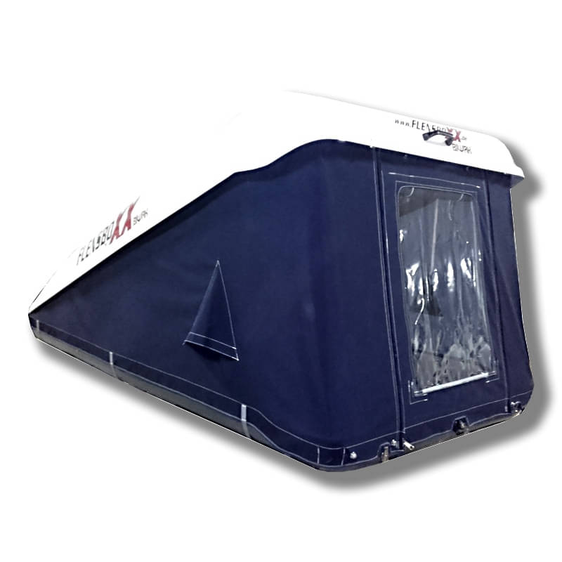 FLENSBOXX Dachzelt Biwak schwarz weiss inkl. Seiteneingang