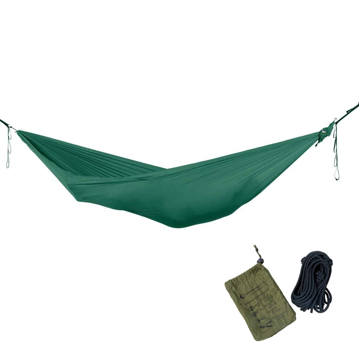 TICKET TO THE MOON Lightest Hammock Haengematte Forest Green inkl. Nautical Ropes - TMLR51 TMROPE