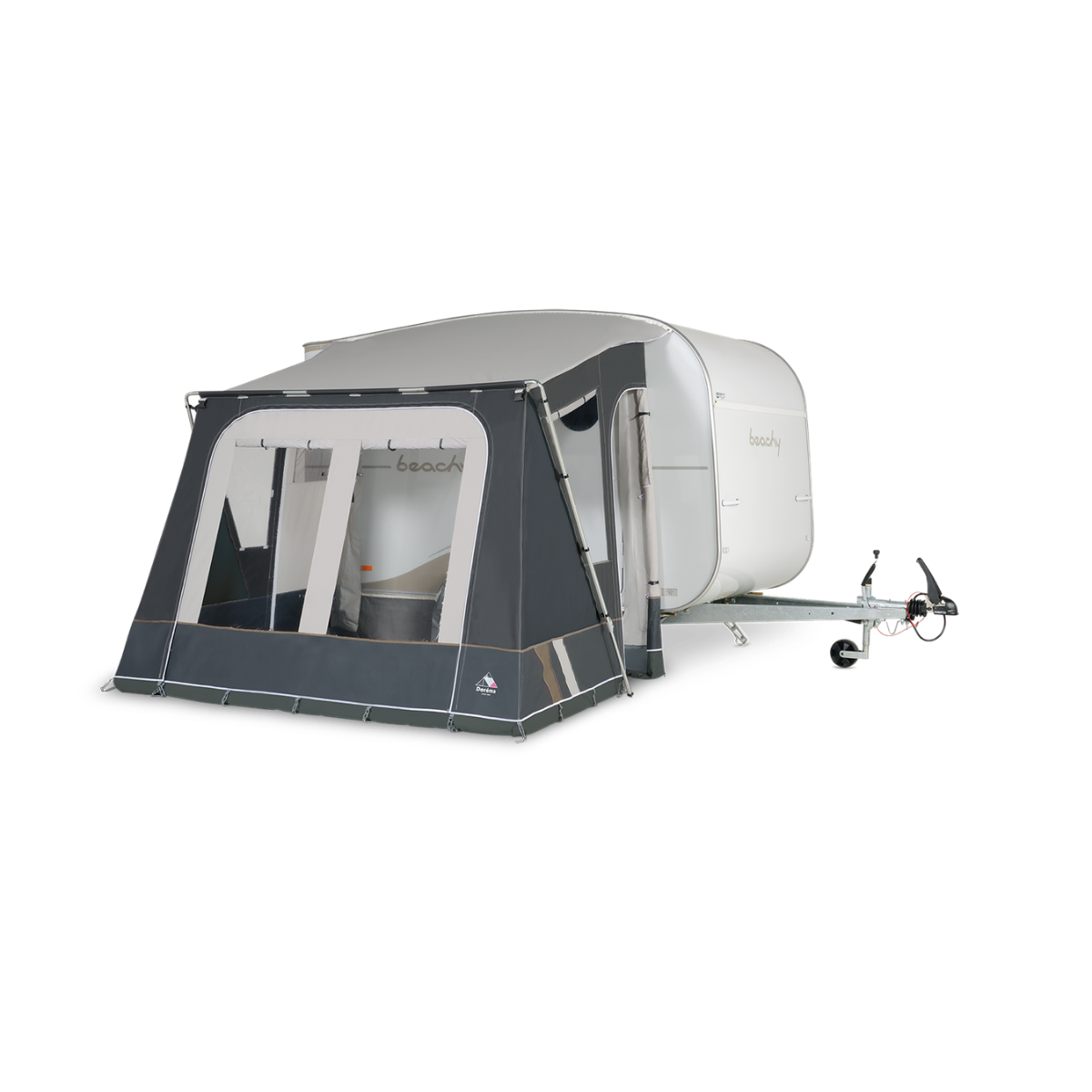 DOREMA Teil-Vorzelt MISTRAL AS- 300x240 cm- Anbauhoehe 235-255 cm- 25 mm Stahlgestaenge - 47