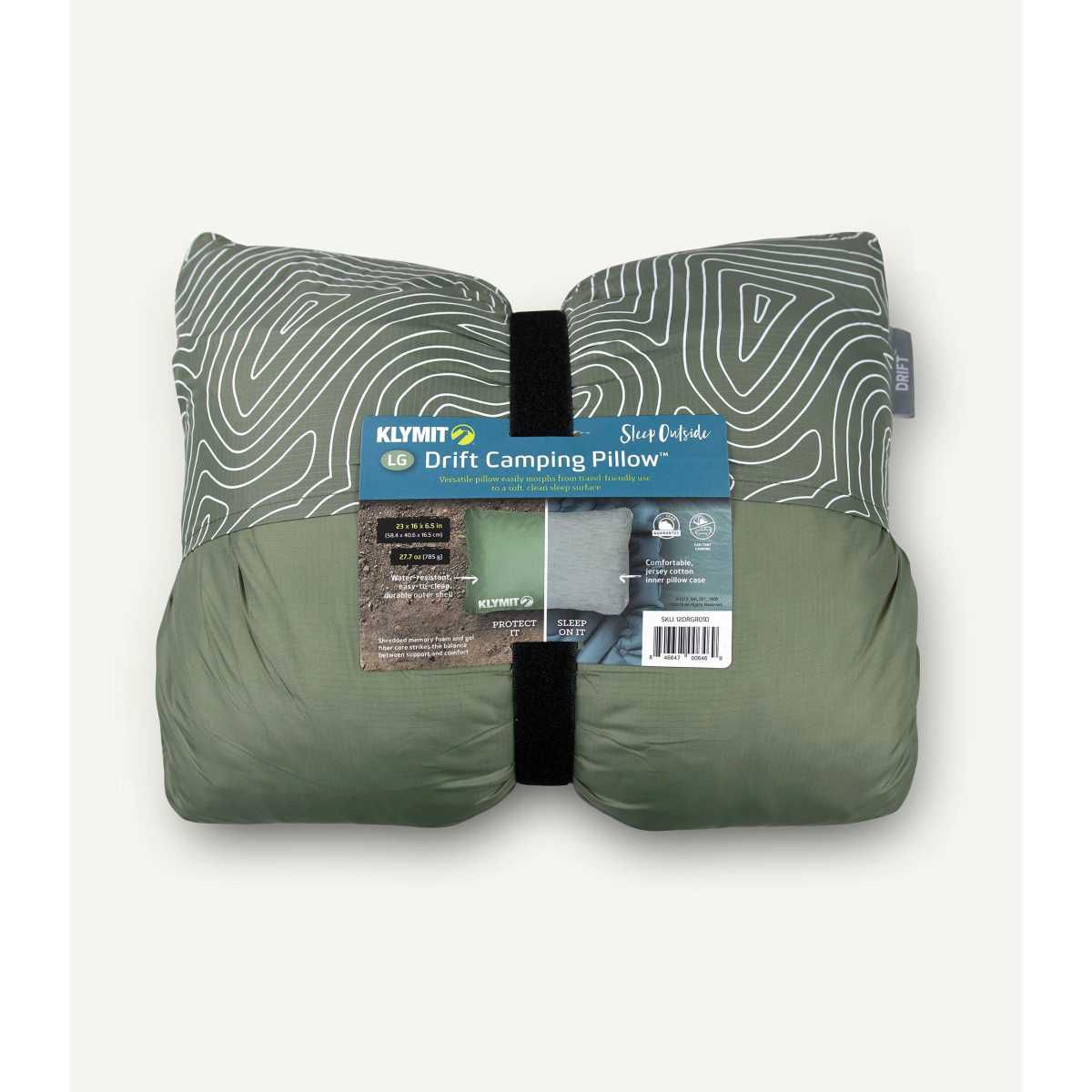 KLYMIT Drift-Pillow Campingkissen Large Gruen - 12DRGR01D