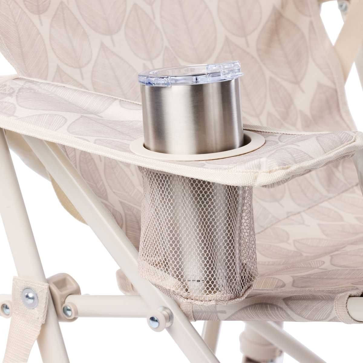 GCI faltbarer Schaukelstuhl Kickback Rocker Leaf Soft Neutral - 410321