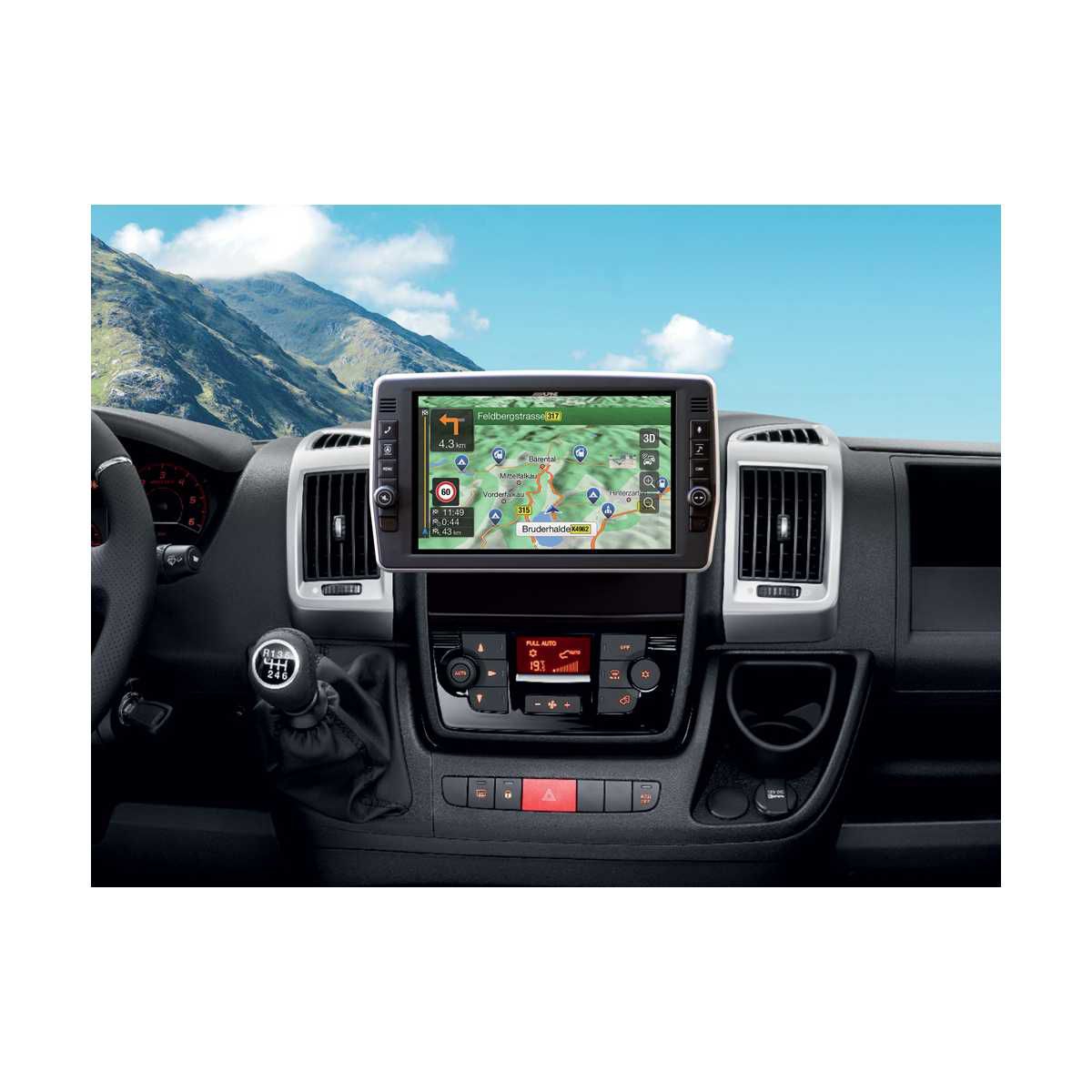 ALPINE Digital-Media-Station schwenkbar Fiat Ducato Bj. 2006-2021 X903D-DU2