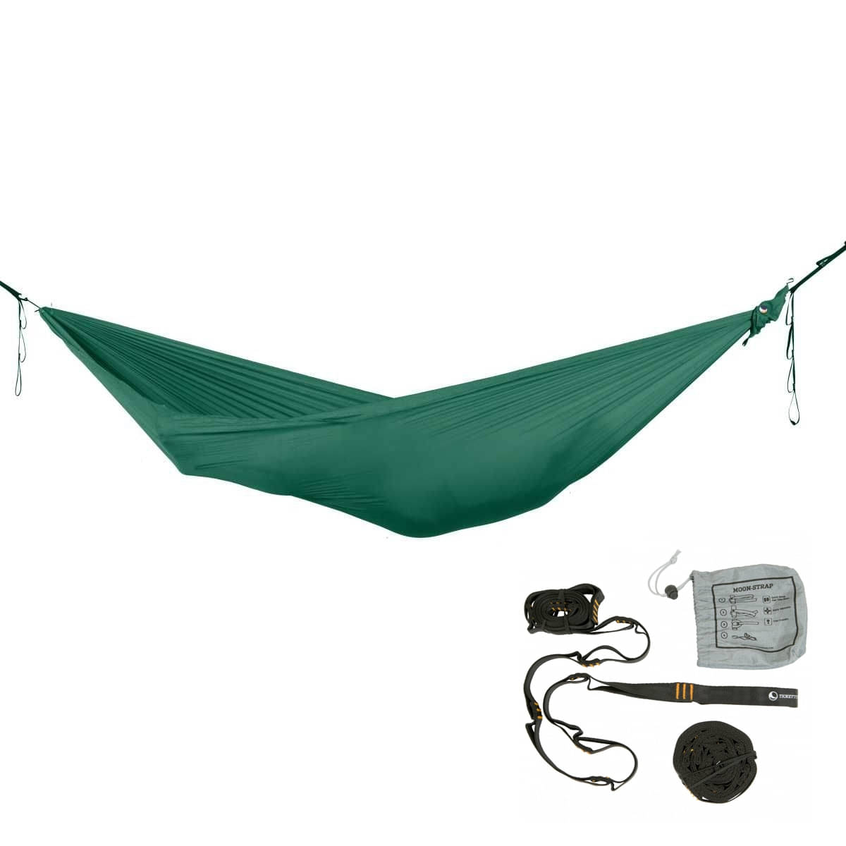 TICKET TO THE MOON Lightest Hammock Hängematte Forest Green inkl. Moon Straps TICKET TO THE MOON Lightest Hammock Haengematte Forest Green inkl. Moon Straps - TMLR51 TMSTRAP
