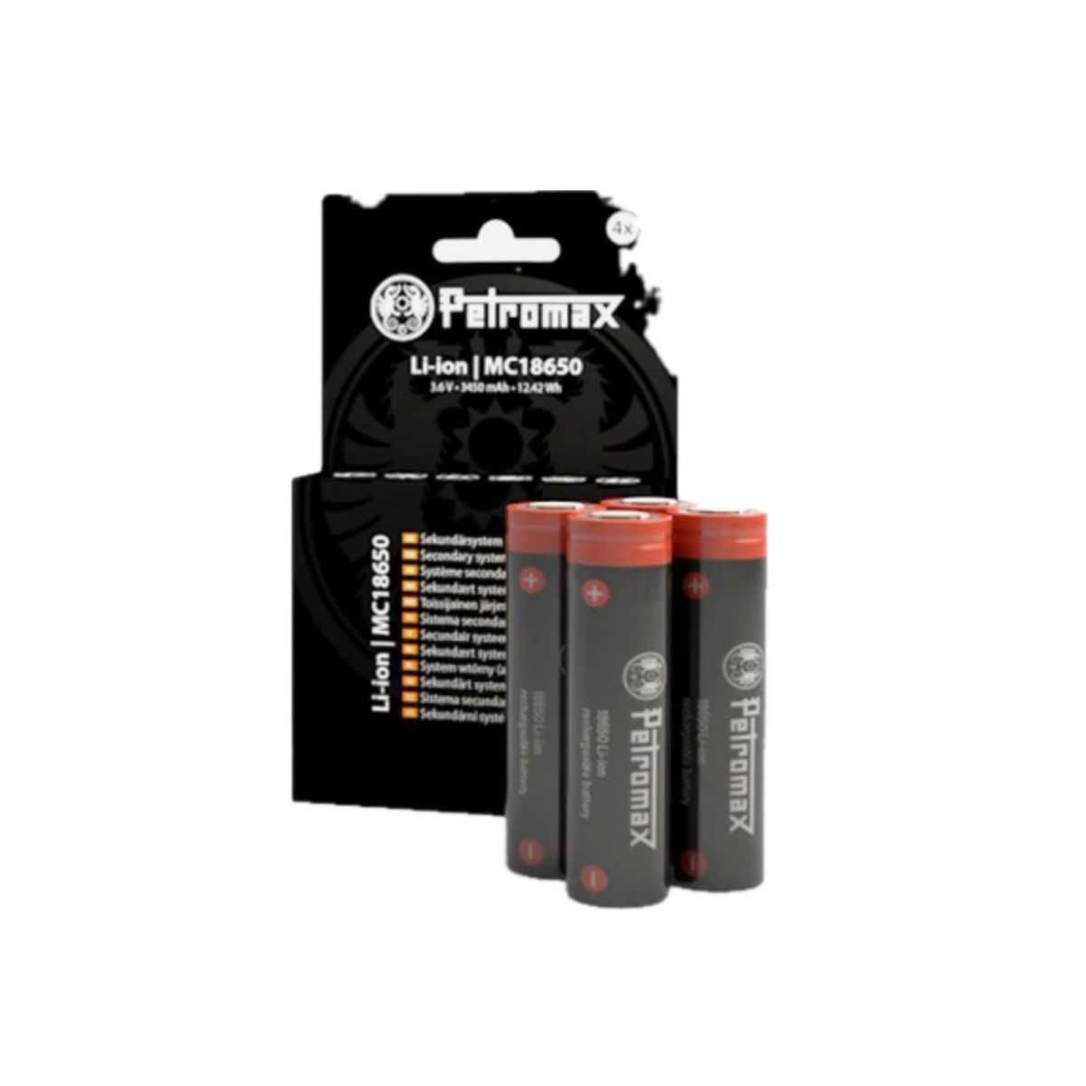 PETROMAX Akku 18650 4er-Pack fuer Petromax LED-Laterne LM500 - PX-18650-BAT
