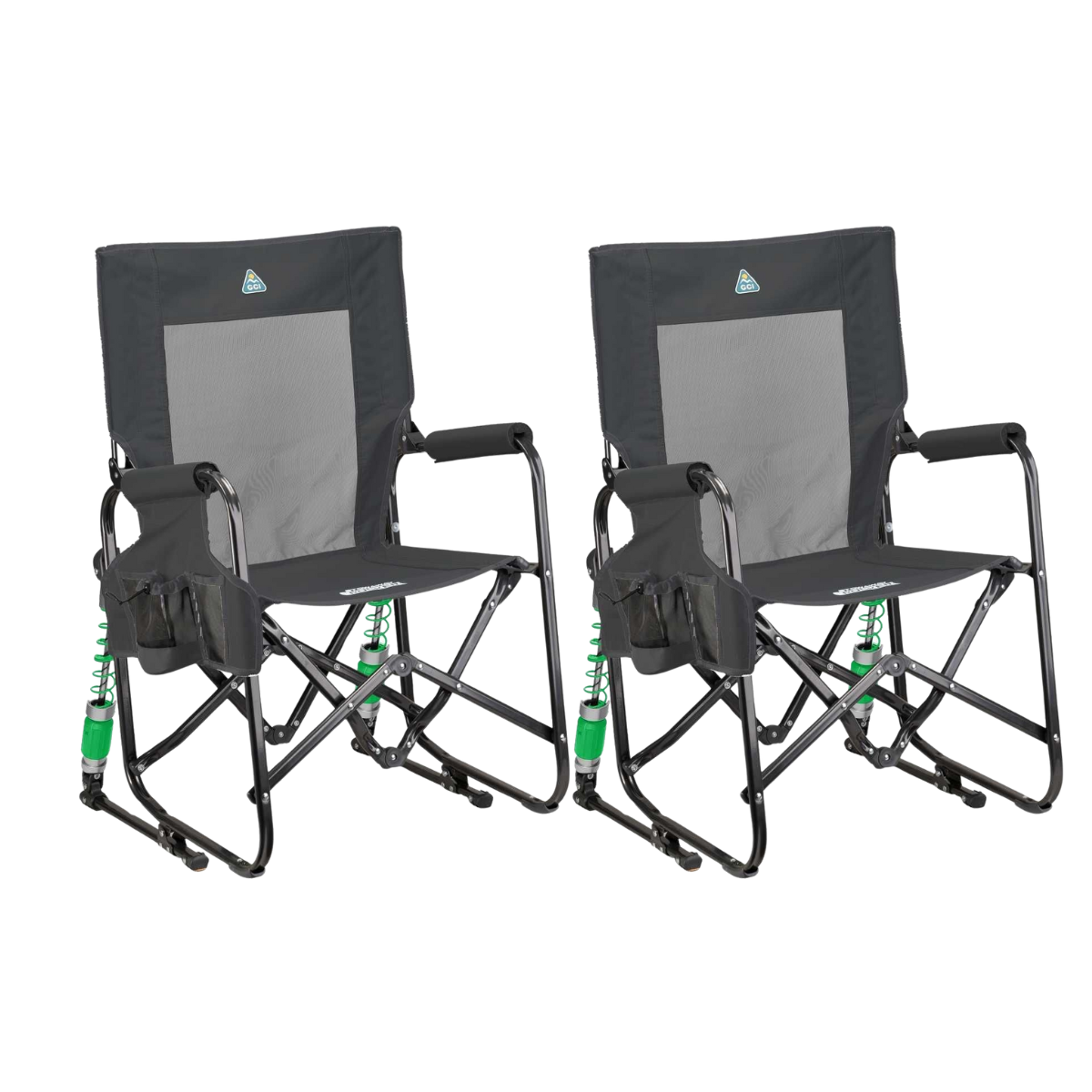 Set GCI faltbarer Schaukelstuhl Adjustable Rocker Dark Charcoal 2 Stühle Set GCI faltbarer Schaukelstuhl Adjustable Rocker Dark Charcoal 2 Stuehle - 450339