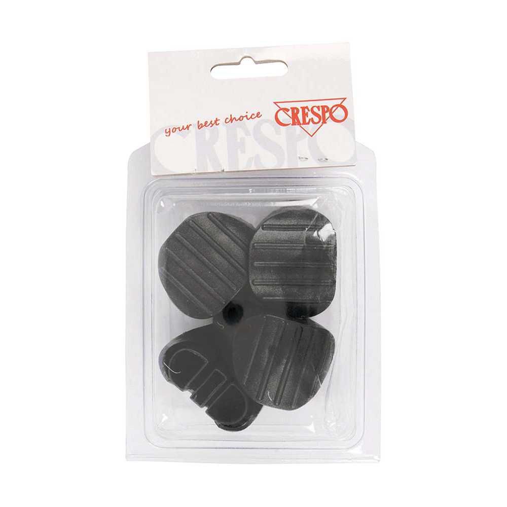 CRESPO Fussstopfen SET-237-6-80 4er-Set schwarz 1162335