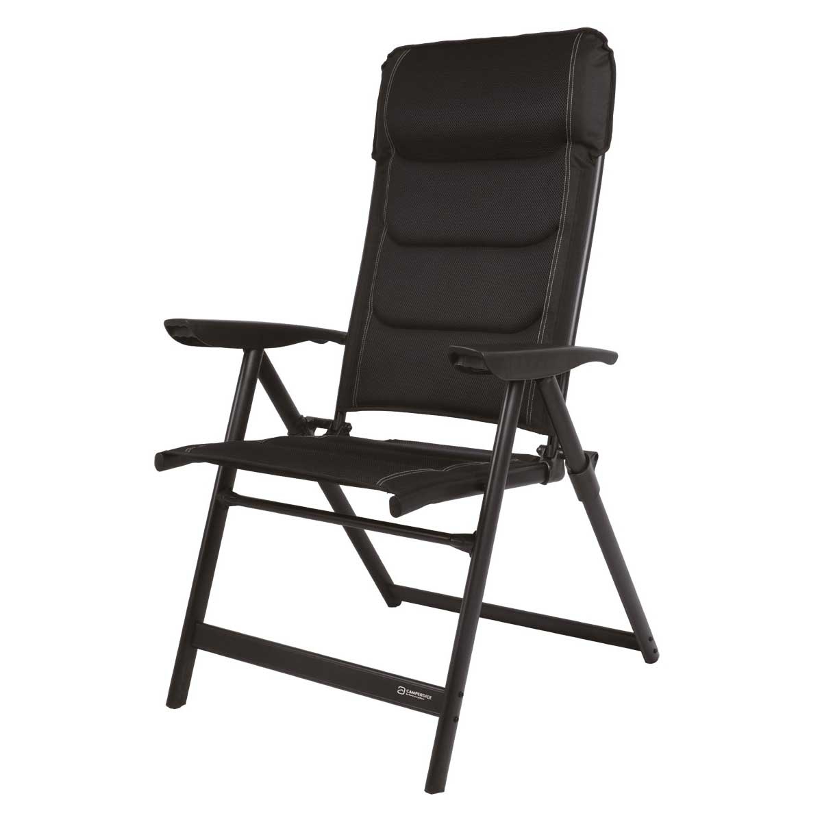 Set 1 Tisch WESTFIELD Aircolite 80 Black Edition Tisch 80 x 60 cm - Performance Series - 201-27271 und 2 Stuehle Camperdice Evolution schwarz