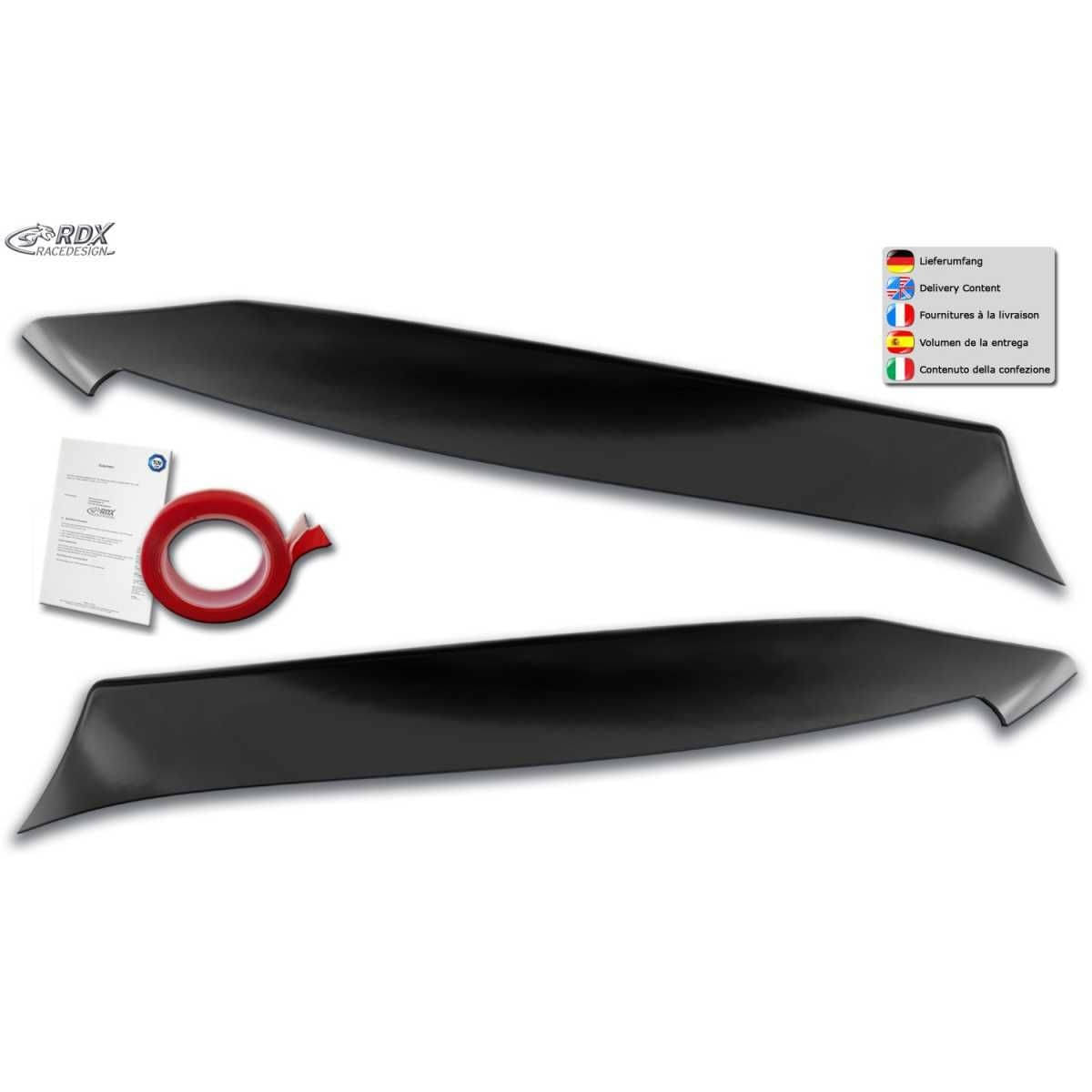 RDX Racedesign Scheinwerferblenden Boeser Blick fuer MERCEDES C-Klasse W205-S205-C205 Bj. 2014-2021 - RDSB166