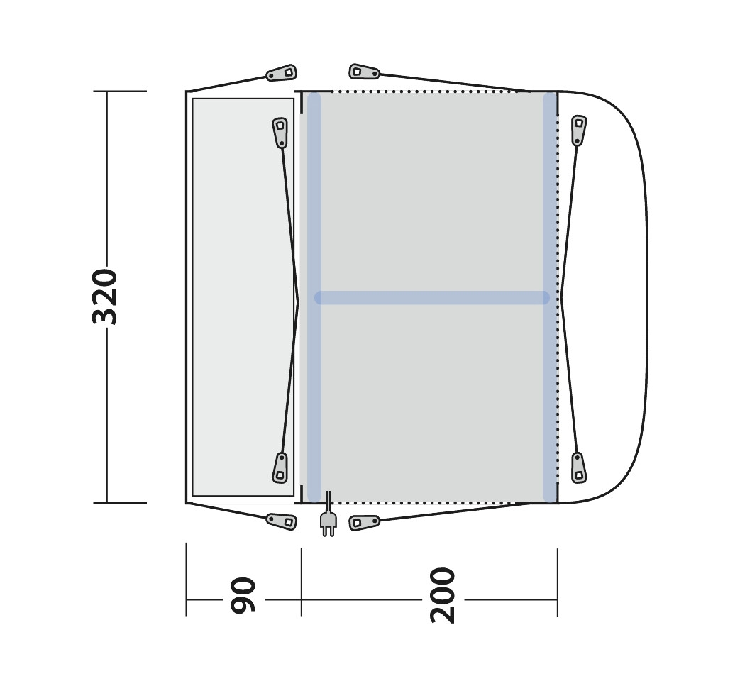 Outwell Busvorzelt Parkville 200SA - 111413