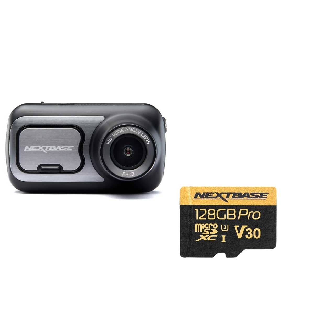 NEXTBASE Serie 2 522GW DashCam und 128 GB U3 microSD-Karte im Set