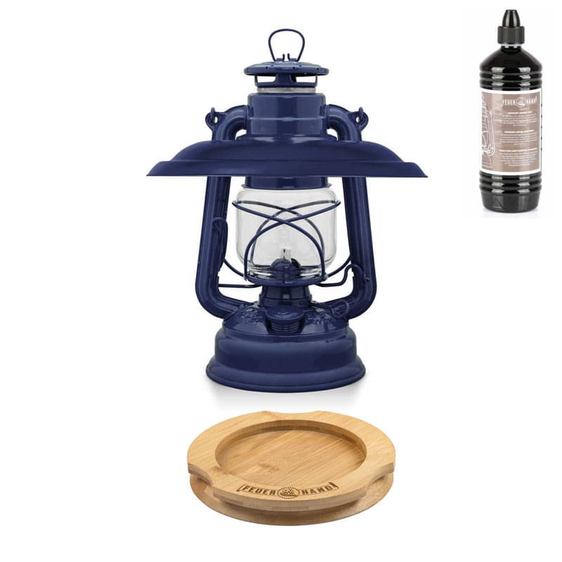FEUERHAND Sturmlaterne 276 Cobalt Blue Komplett-Set 3.0 FEUERHAND Sturmlaterne 276 Cobalt Blue Komplett-Set 3.0