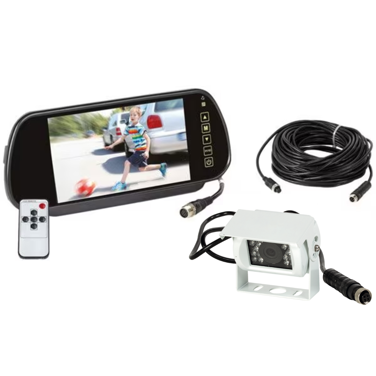 MESTIC MC-300 Rückfahr-Videosystem mit Einzellinsenkamera Weiß MESTIC MC-300 Rueckfahr-Videosystem mit Einzellinsenkamera Weiss - 1520330