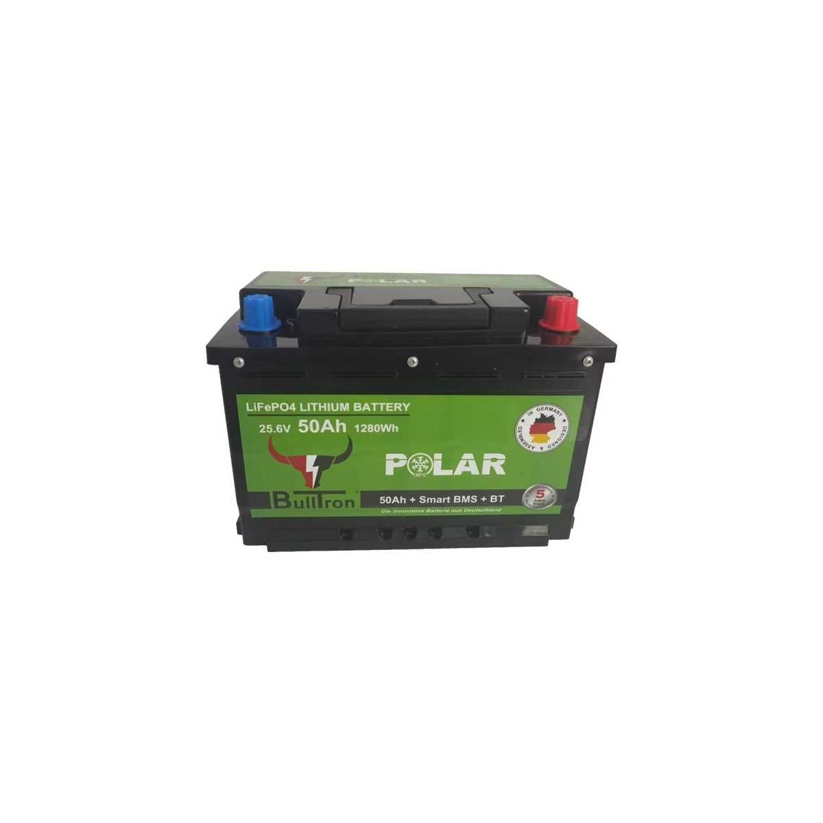 BULLTRON Lithium-Batterie POLAR 50Ah 24V inkl. BMS 100A Dauerstrom - App - LI50B100-24-P