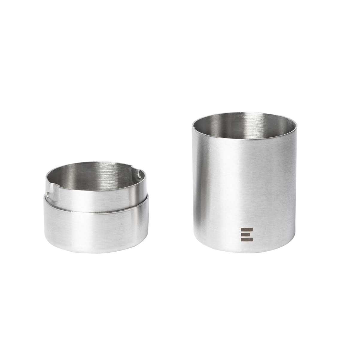 LAYZEE Gewuerzdosen Salt - Pepper 2er-Set Edelstahl - KI-ZU-SAP