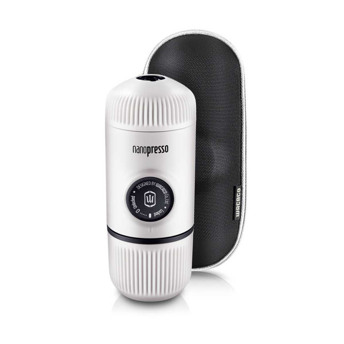 WACACO Hand-Kaffeemaschine Nanopresso chill white inkl. Schutzhuelle - 1084