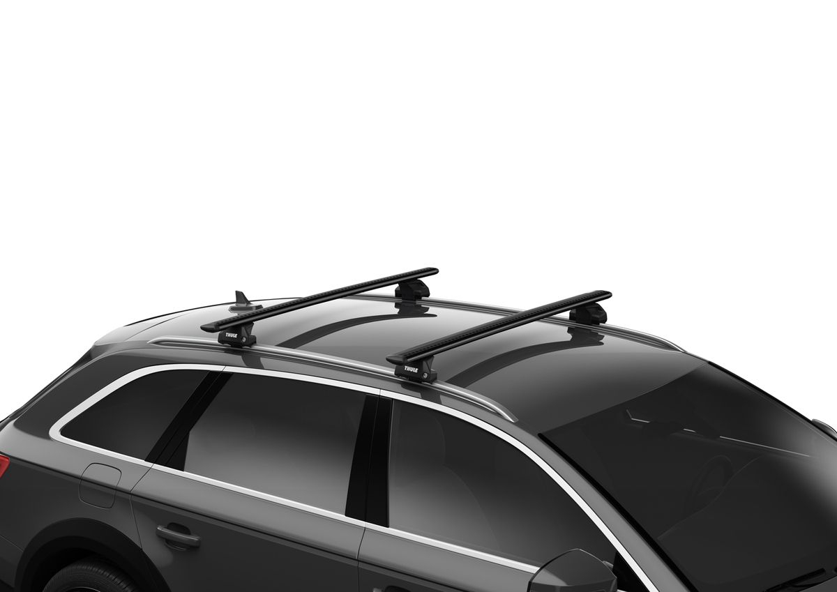 Kompletter THULE Dachtraeger Evo mit WingBar Evo Black Aluschienenprofilen