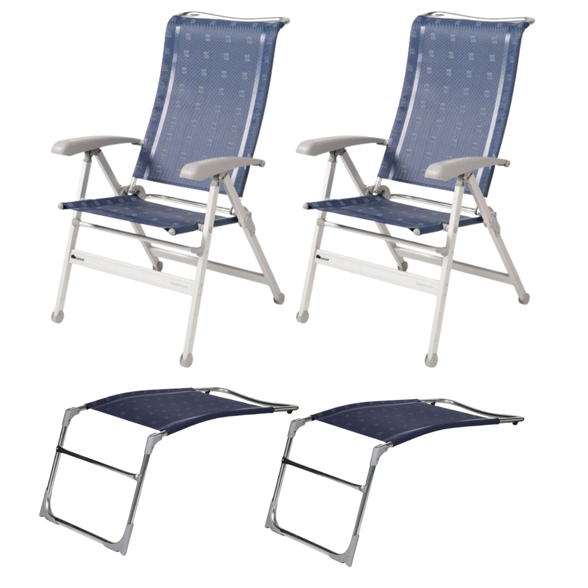DUKDALF Stuhl Cha Cha blau - Beinauflagen 2er-Set - 42-02-4611-0 42-08-4611.0