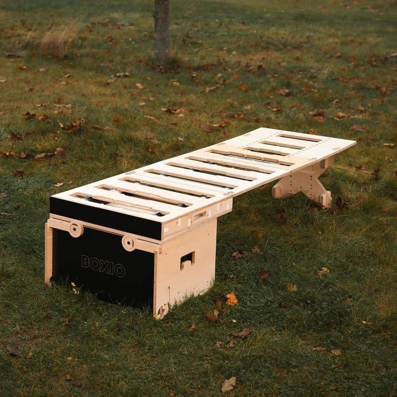 BOXIO - RACK Modulare Campingbox inkl. Bett- Bundle S - BOX-RACK-BUNDLE-S
