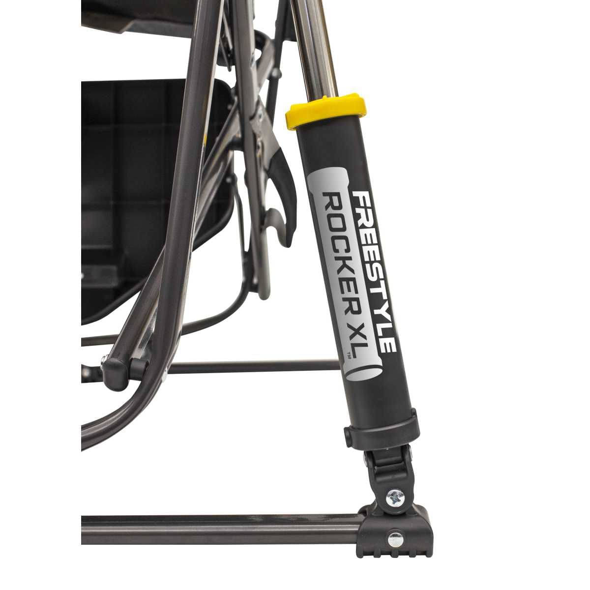 GCI faltbarer Schaukelstuhl Freestyle Rocker XL mit Seitentisch Black - 47110