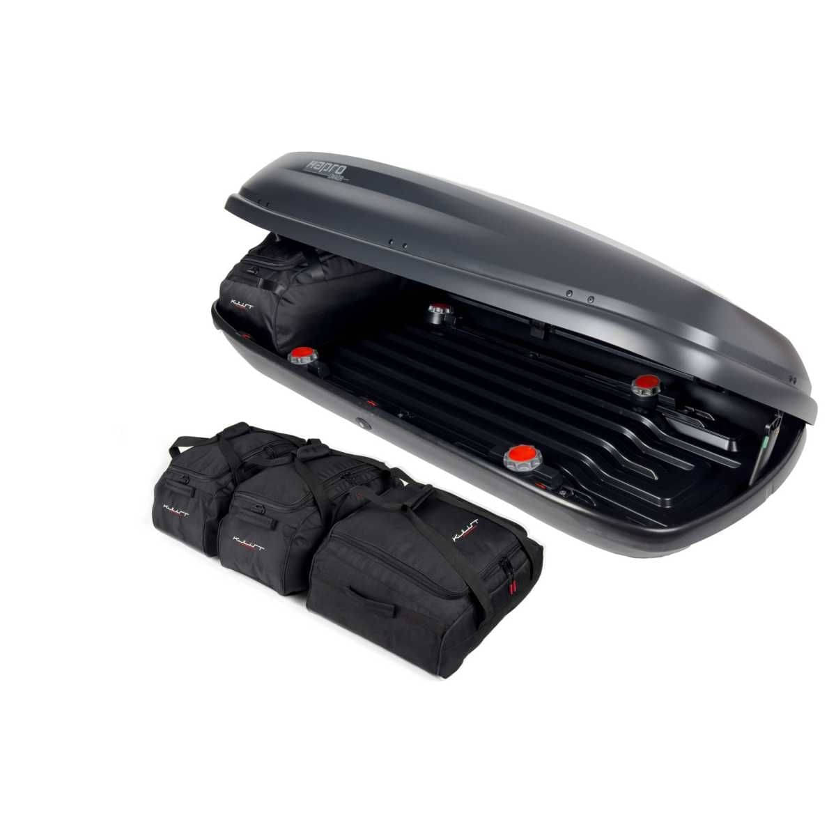 KJUST Dachboxen Taschen Set fuer Dachbox HAPRO CARVER 430 4er-Set - 13154