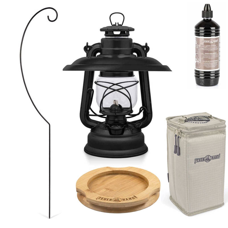 FEUERHAND Sturmlaterne 276 Matt Black Premium-Set 3.0 FEUERHAND Sturmlaterne 276 Matt Black Premium-Set 3.0