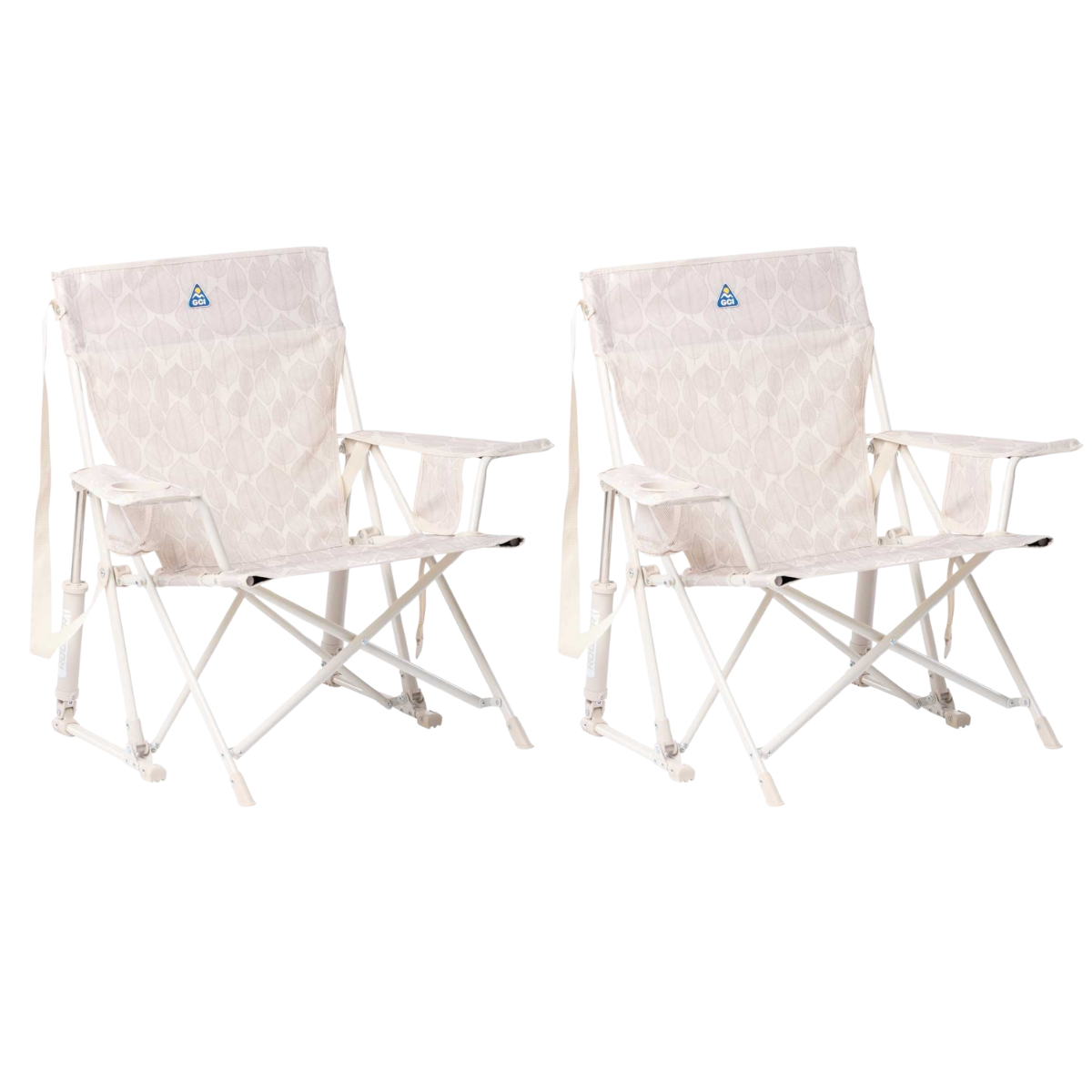 Set GCI faltbarer Schaukelstuhl Kickback Rocker Leaf Soft Neutral 2 Stühle Set GCI faltbarer Schaukelstuhl Kickback Rocker Leaf Soft Neutral 2 Stuehle - 410321