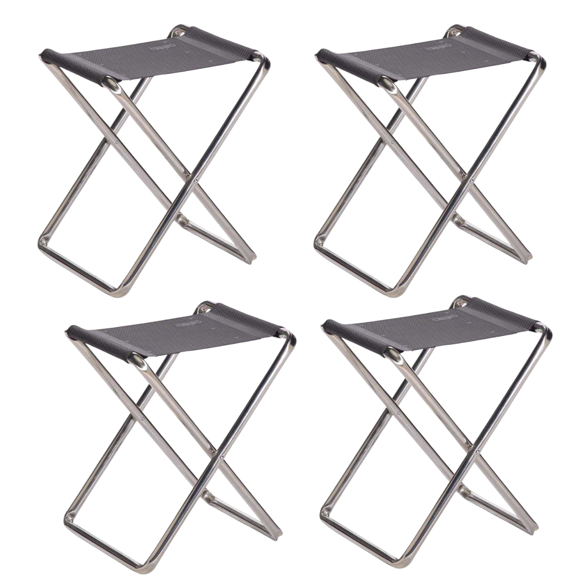 CRESPO Hocker Classic AL-301 anthrazit 4er-Set - 1148085